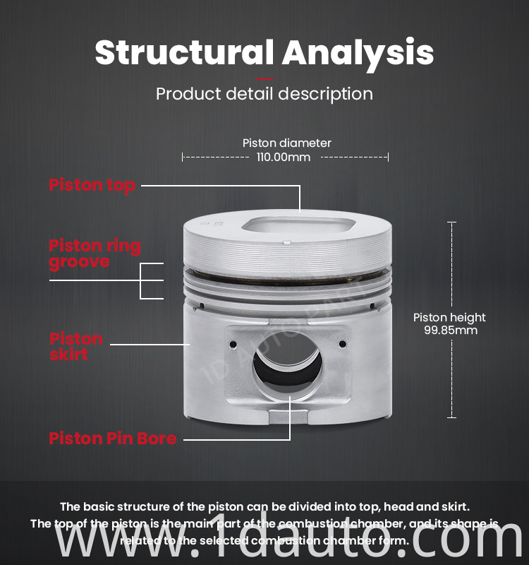 ISUZU 6HE1 Engine Piston Set